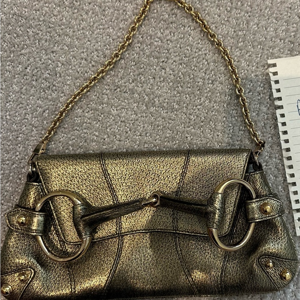 Gucci Mini Horsebit Clutch Bag with strap